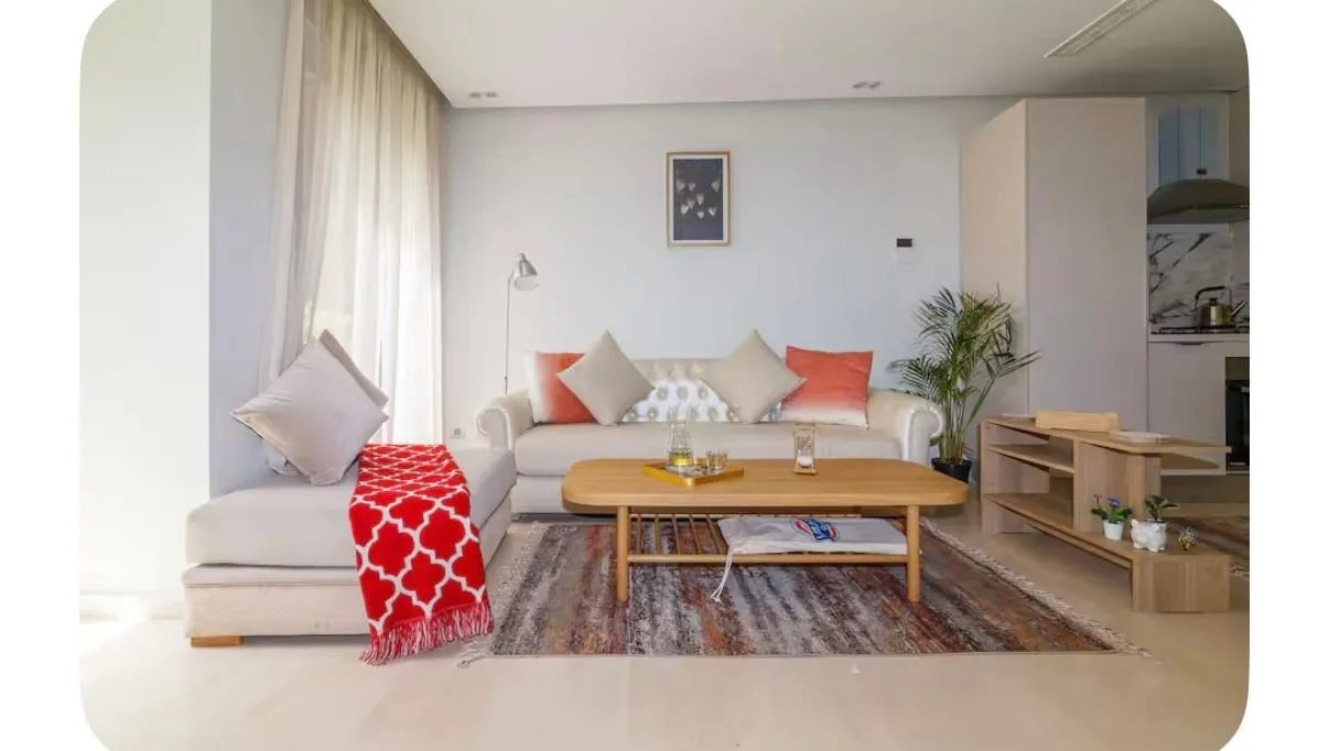 Aind diab, location appartement meublé ds résidence 1CH - الدار البيضاء