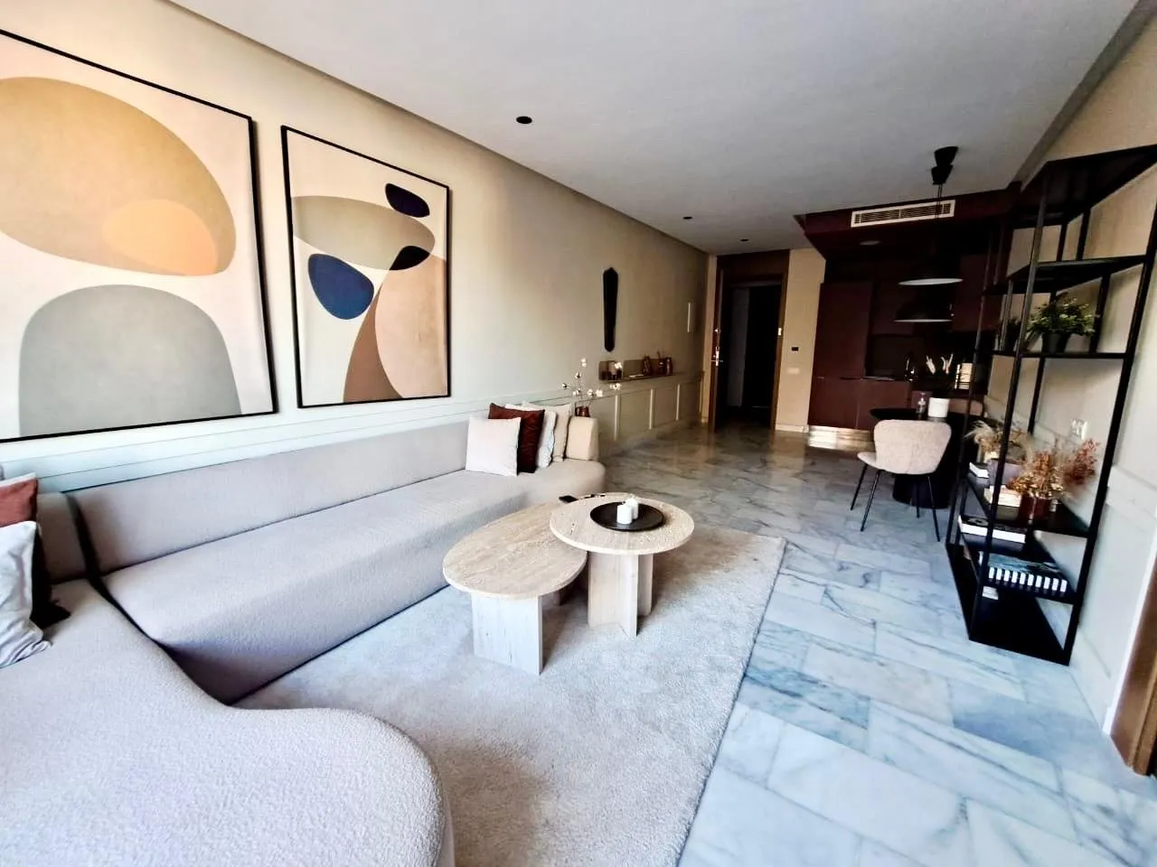 À l’oasis location Appartement meublé de 68 m² 1CH TERRASSE - الدار البيضاء (2)