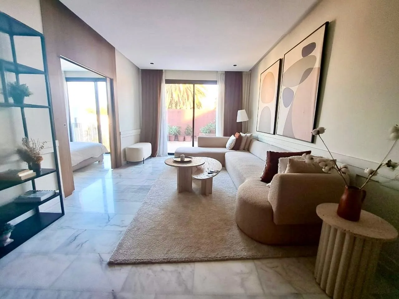 À l’oasis location Appartement meublé de 68 m² 1CH TERRASSE - الدار البيضاء