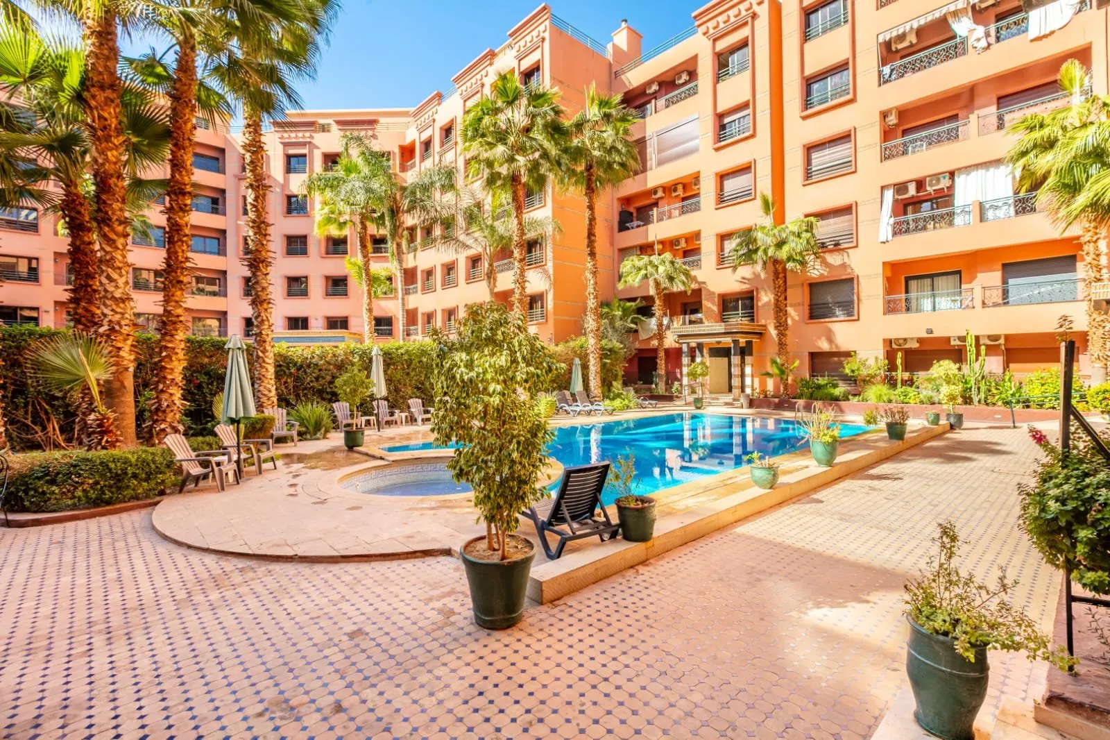 Hivernage – Un appartement avec piscine &amp; terrasse - مراكش
