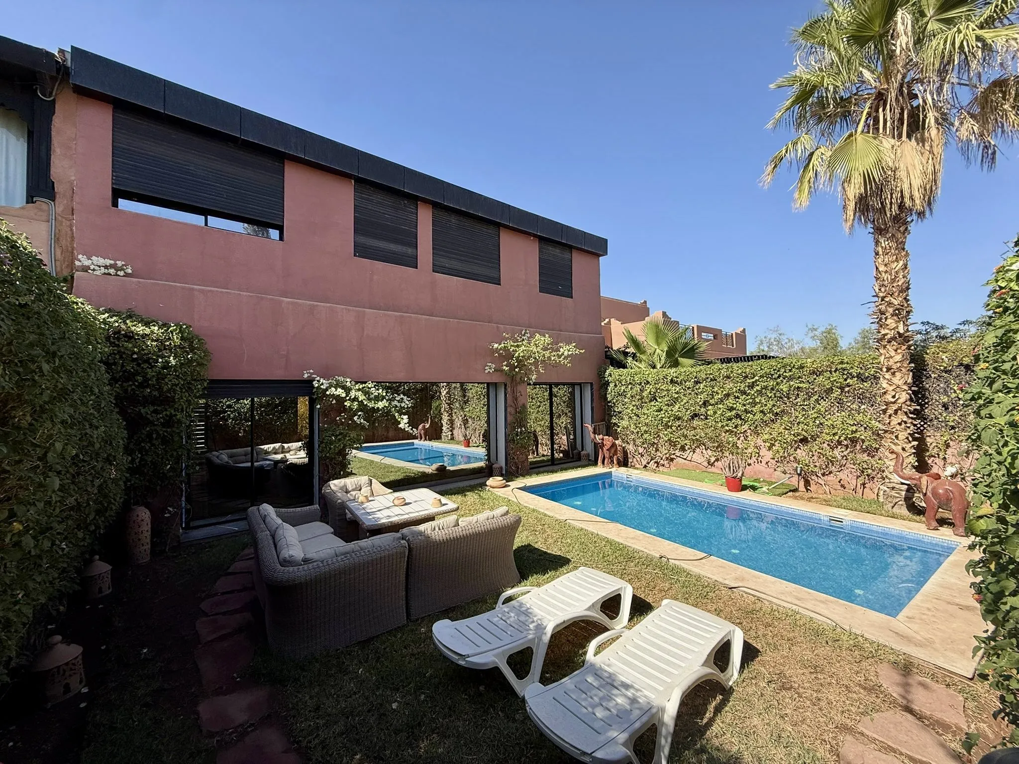 Villa rénovée avec piscine privée - Marrakech - مراكش
