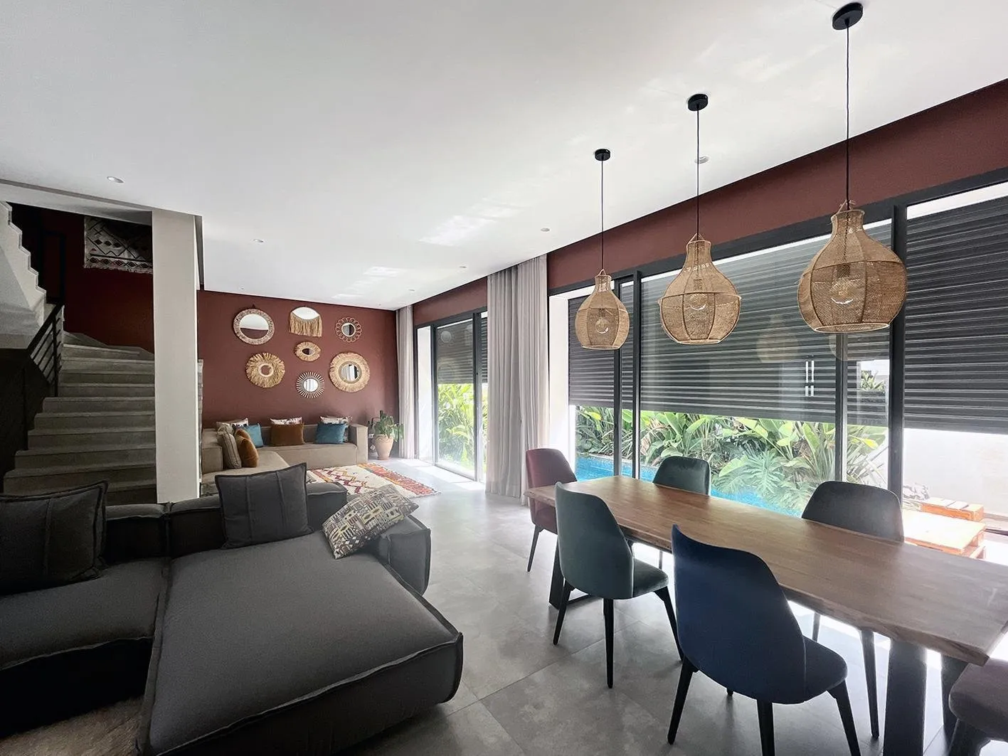 Villa vide 3 chambres avec piscine en résidence sécurisée - الدار البيضاء (3)