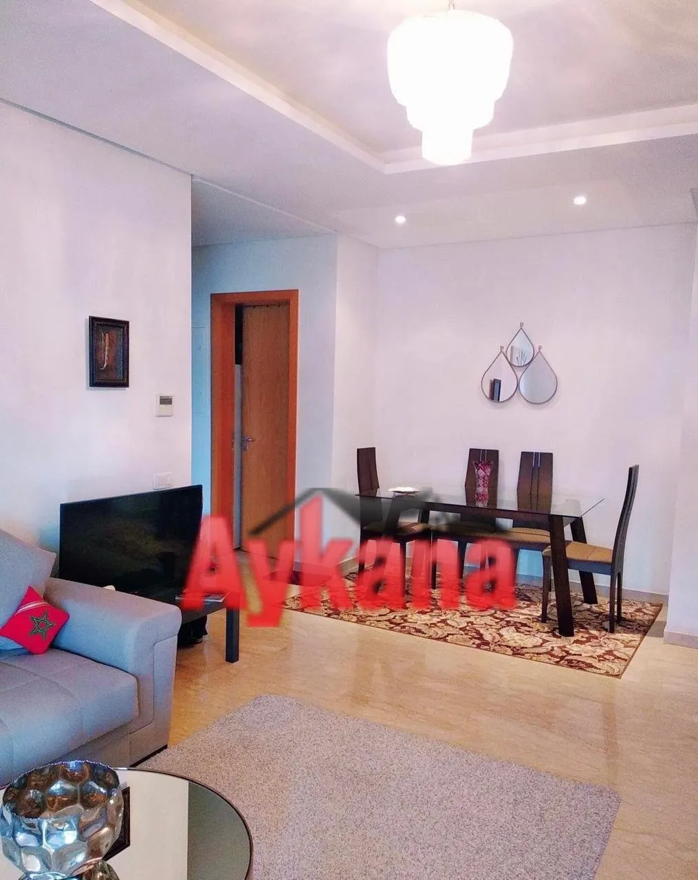 LOCATION APPARTEMENT MEUBLÉ AVEC VUE JARDIN ET PISCINE- MARINA DE SALÉ - سلا (4)