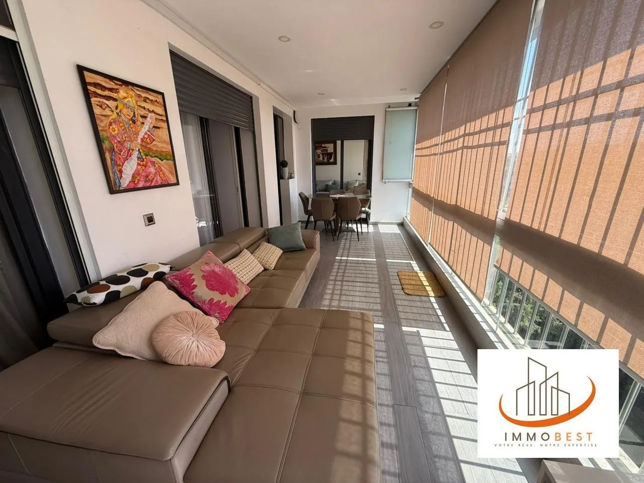 Dar Bouazza, location d'un bel appartement, meublé 2 CH - الدار البيضاء
