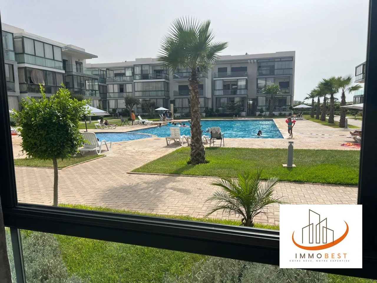 Tamaris, Appartement meublé, en location proche de la mer 2 CH - الدار البيضاء (2)