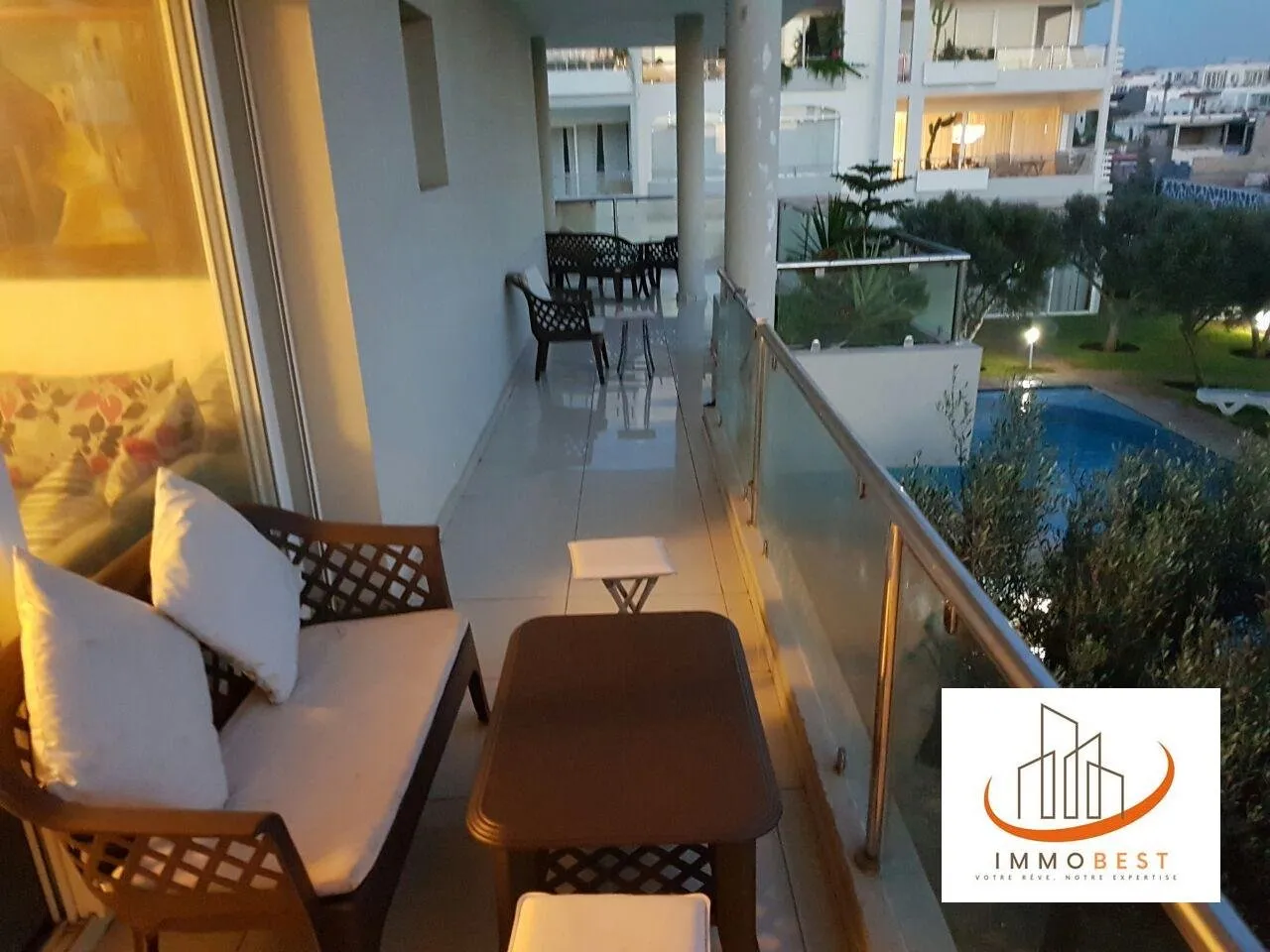 Joli appartement à LOUER Meublé à Dar Bouazza 2 CH - الدار البيضاء (3)