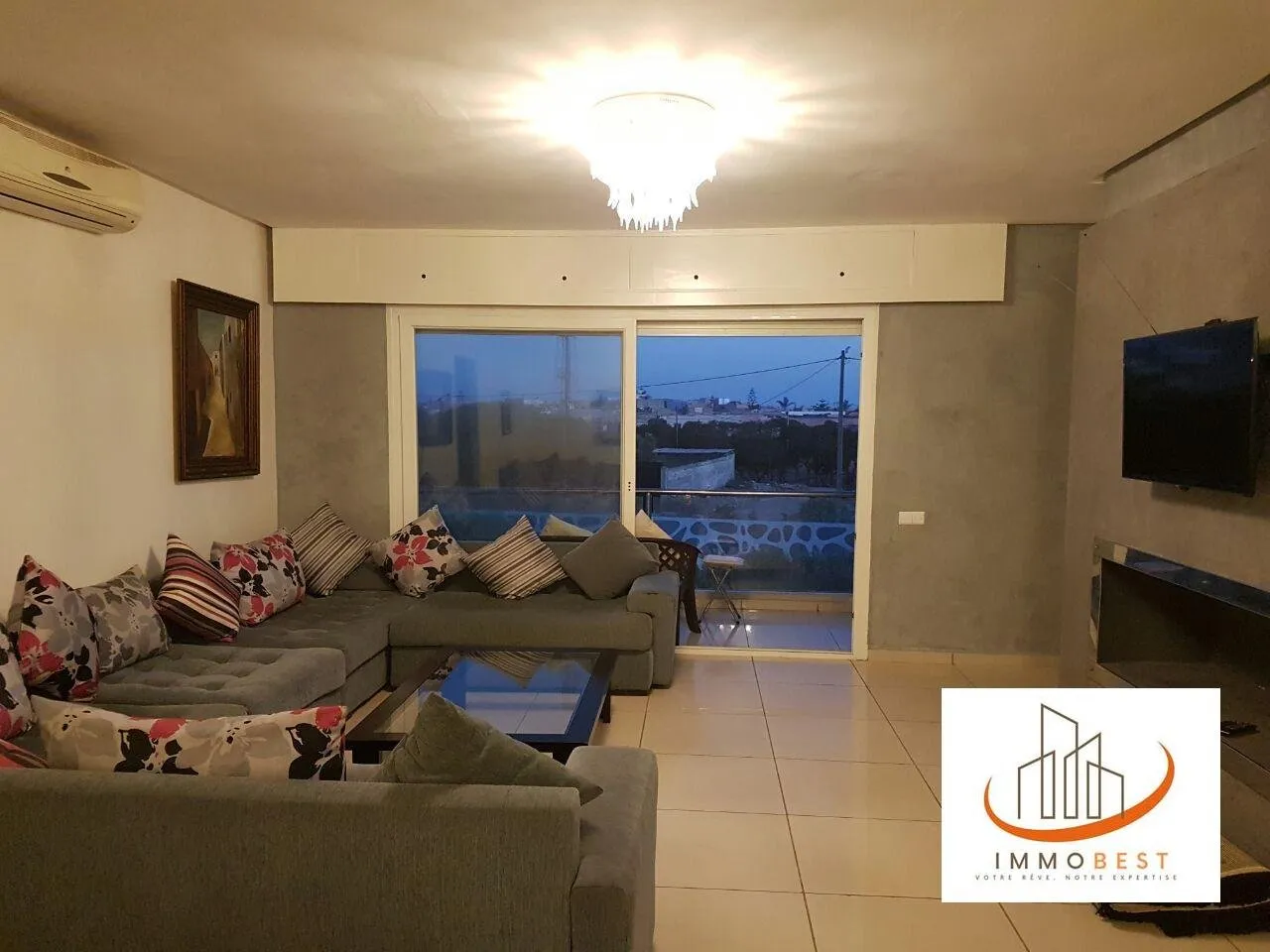 Joli appartement à LOUER Meublé à Dar Bouazza 2 CH - الدار البيضاء