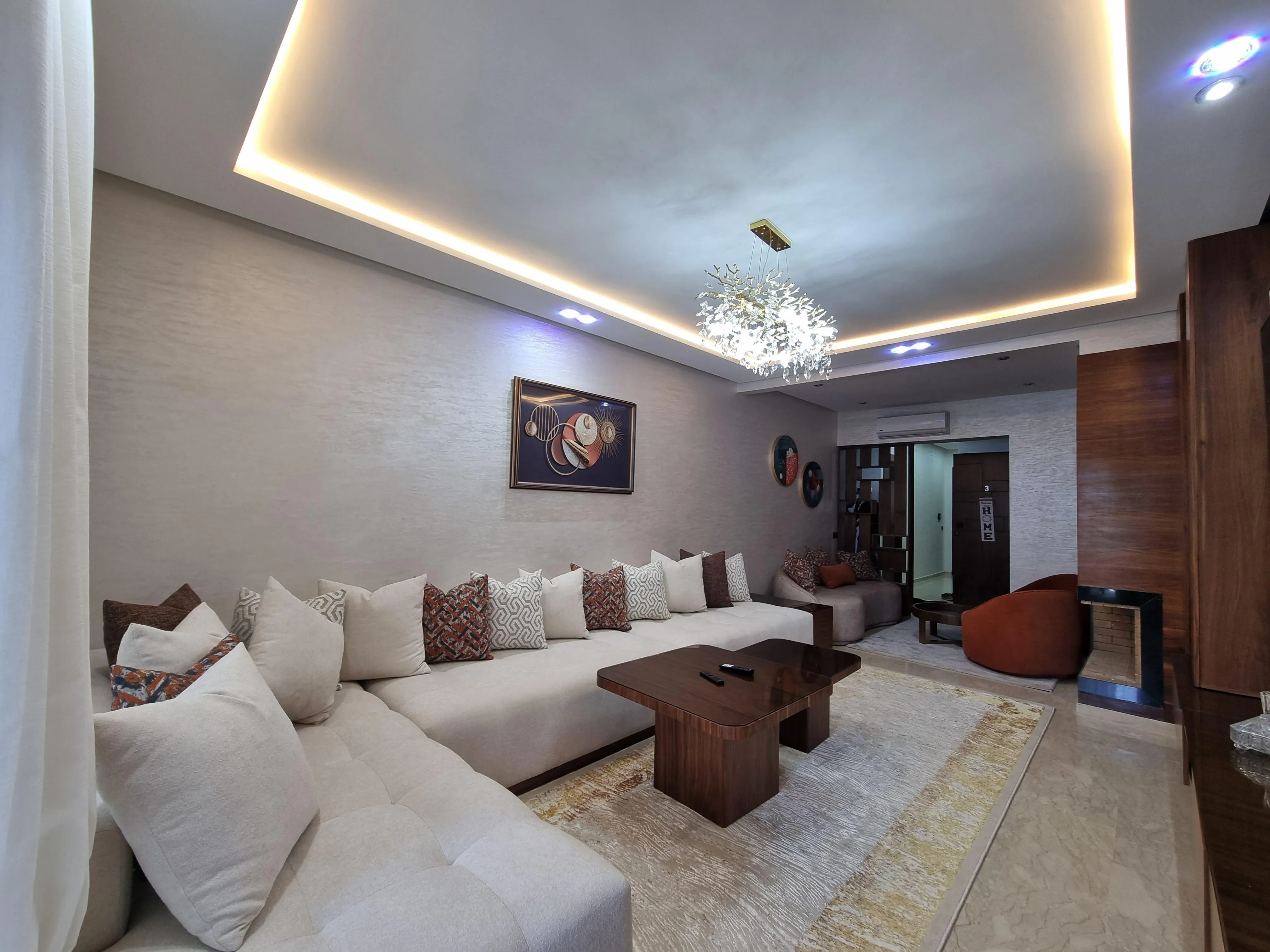 Superbe Appartement Meublé Haut Standing à Dar Bouazza en Résidence en Front de Mer - الدار البيضاء (3)