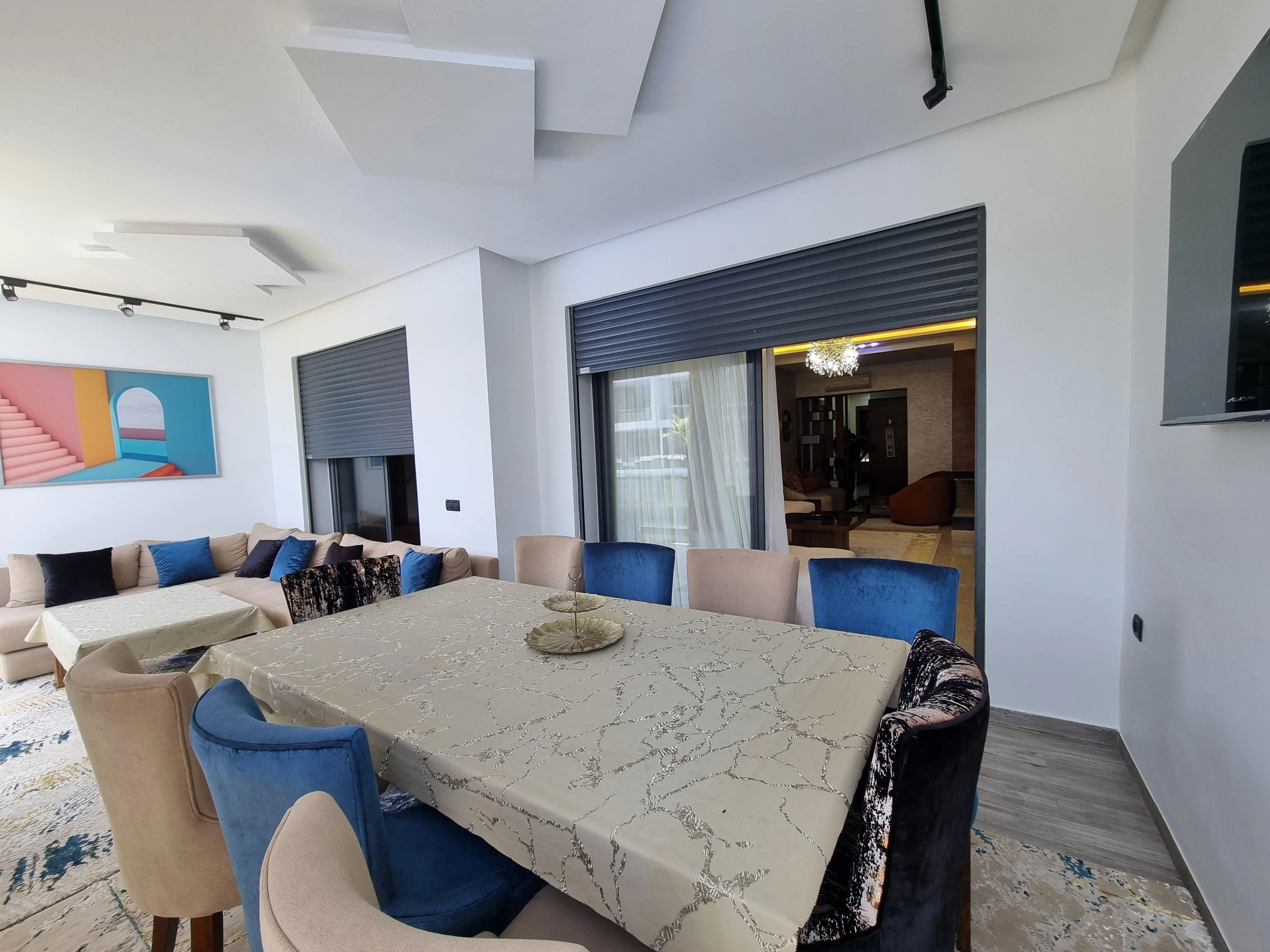 Superbe Appartement Meublé Haut Standing à Dar Bouazza en Résidence en Front de Mer - الدار البيضاء (4)