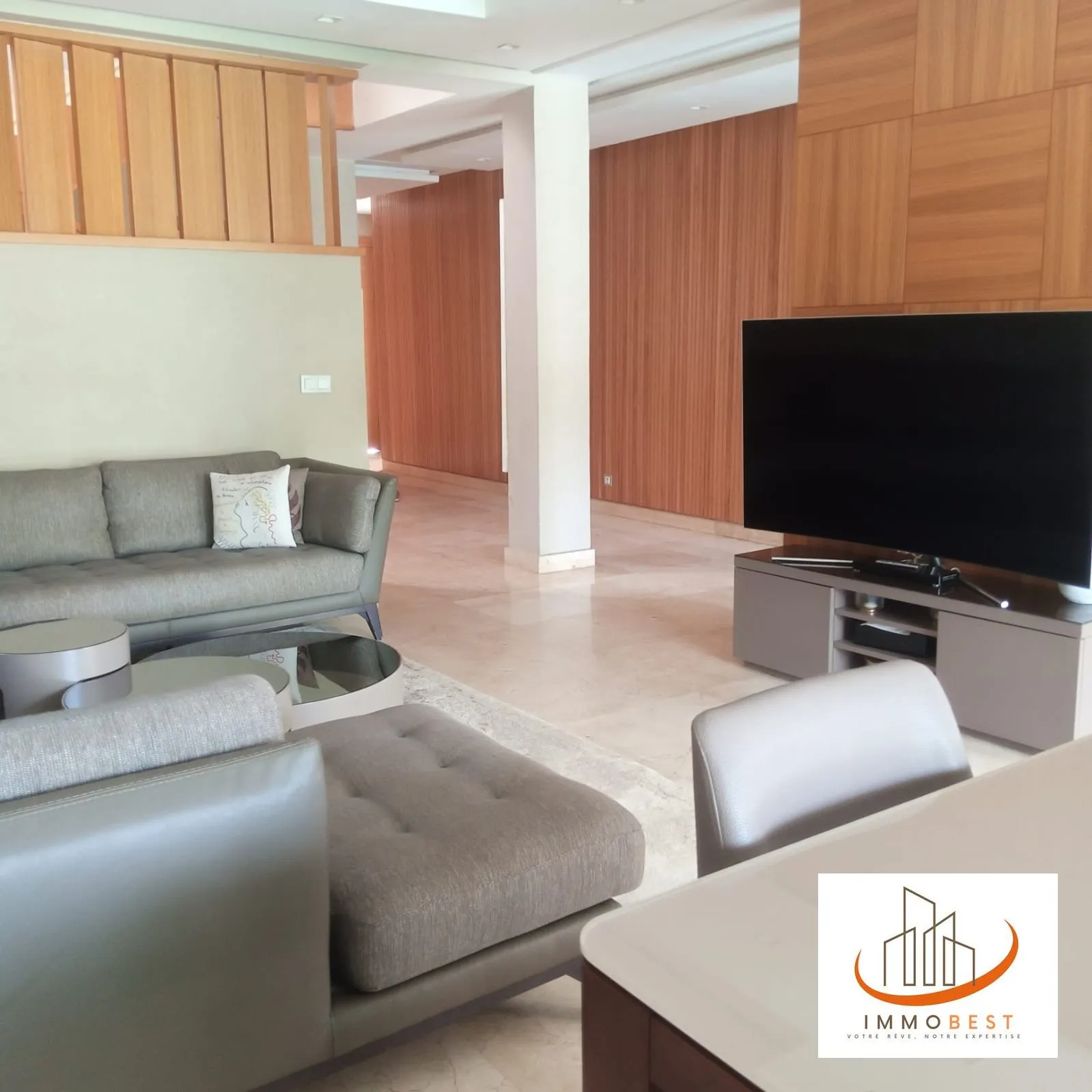 Location Villa VIDE en bande a la palmeraie 3 CH - بوسكورة (3)