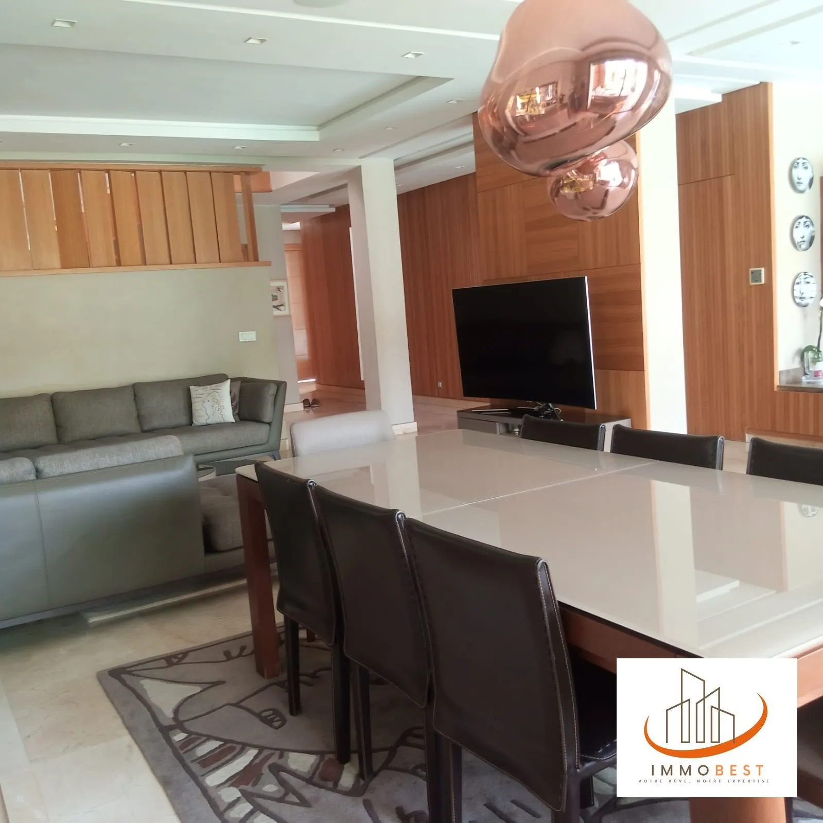 Location Villa VIDE en bande a la palmeraie 3 CH - بوسكورة (2)
