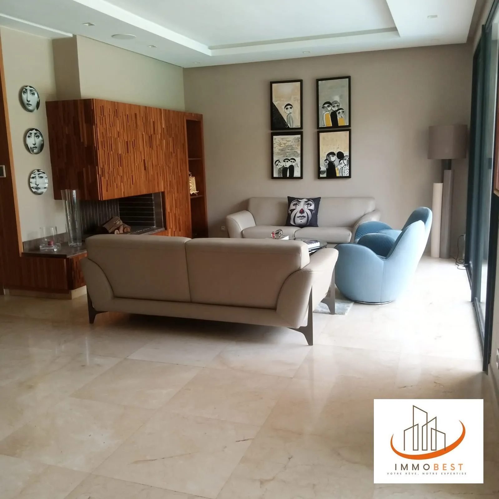 Location Villa VIDE en bande a la palmeraie 3 CH - بوسكورة (4)