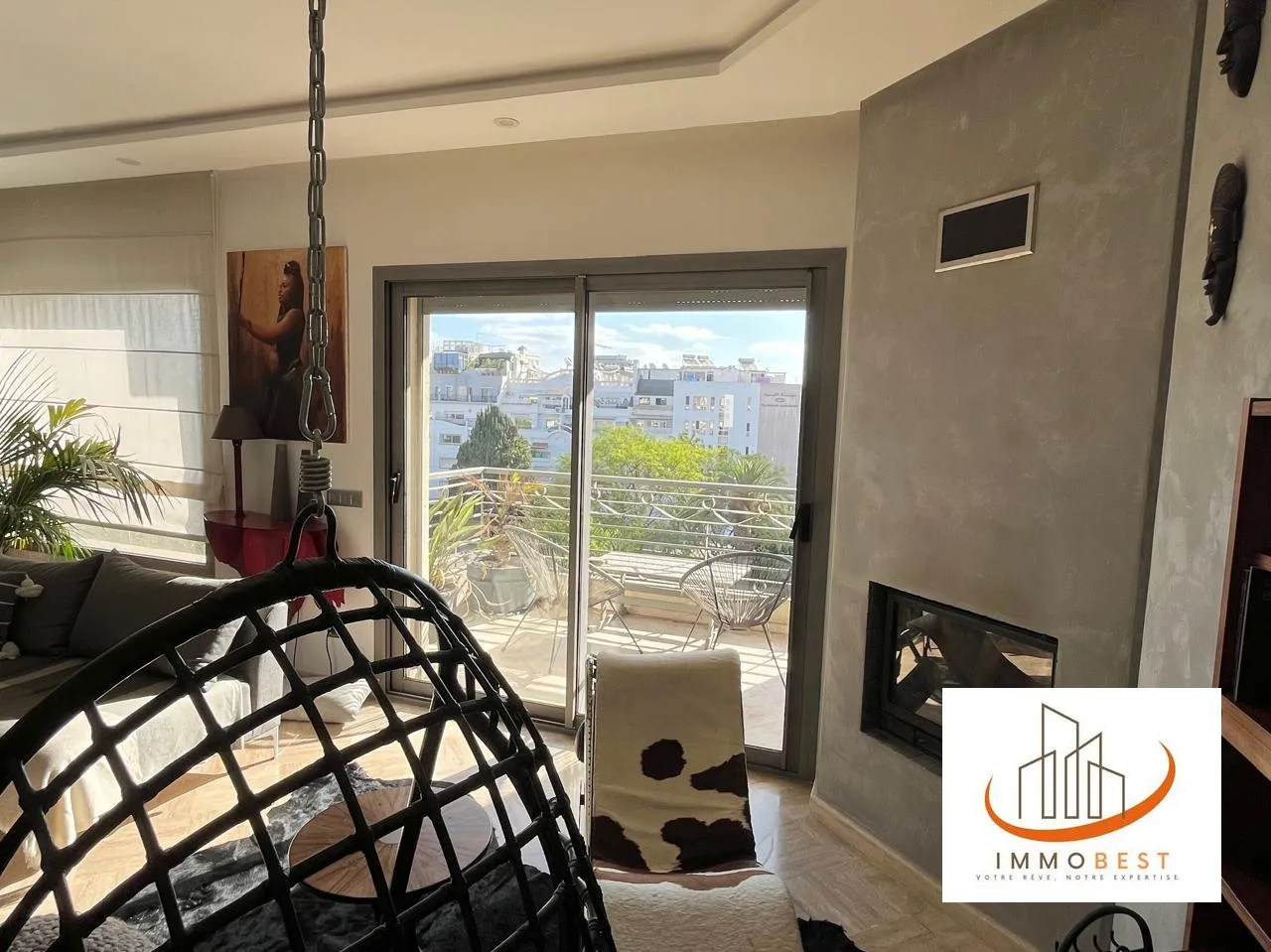 Très bel appartement en location VIDE ou MEUBLE sur Bir Anzarane 3 CH - الدار البيضاء (4)