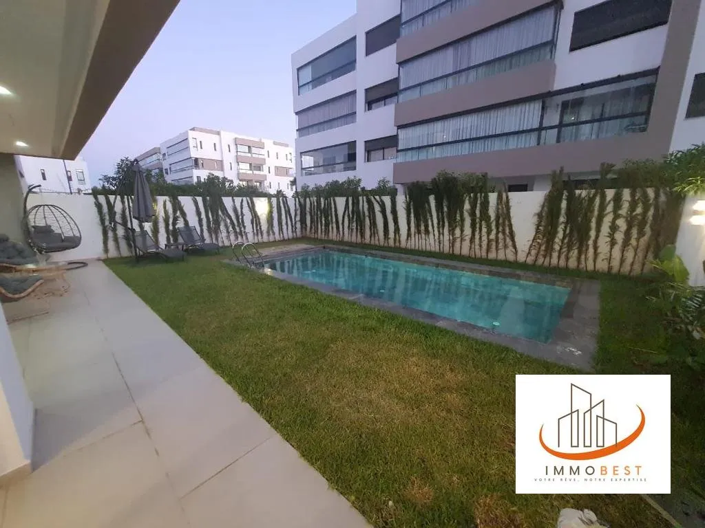 Almaz, location d’un appartement meublé avec piscine privative 3 CH - الدار البيضاء (4)