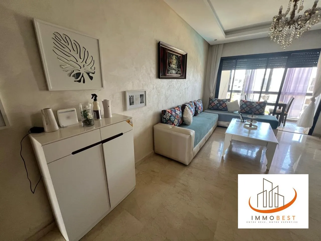 Appartement en Location à Dar Bouazza, meublé 2 CH - الدار البيضاء (3)