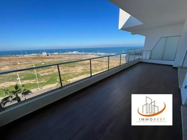 Dar bouazza , bel appartement en location VIDE face à la mer 1CH - الدار البيضاء