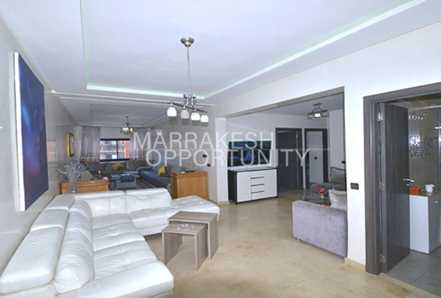 Spacieux appartement meublé 3 chambres en location annuelle à Guéliz - مراكش (3)