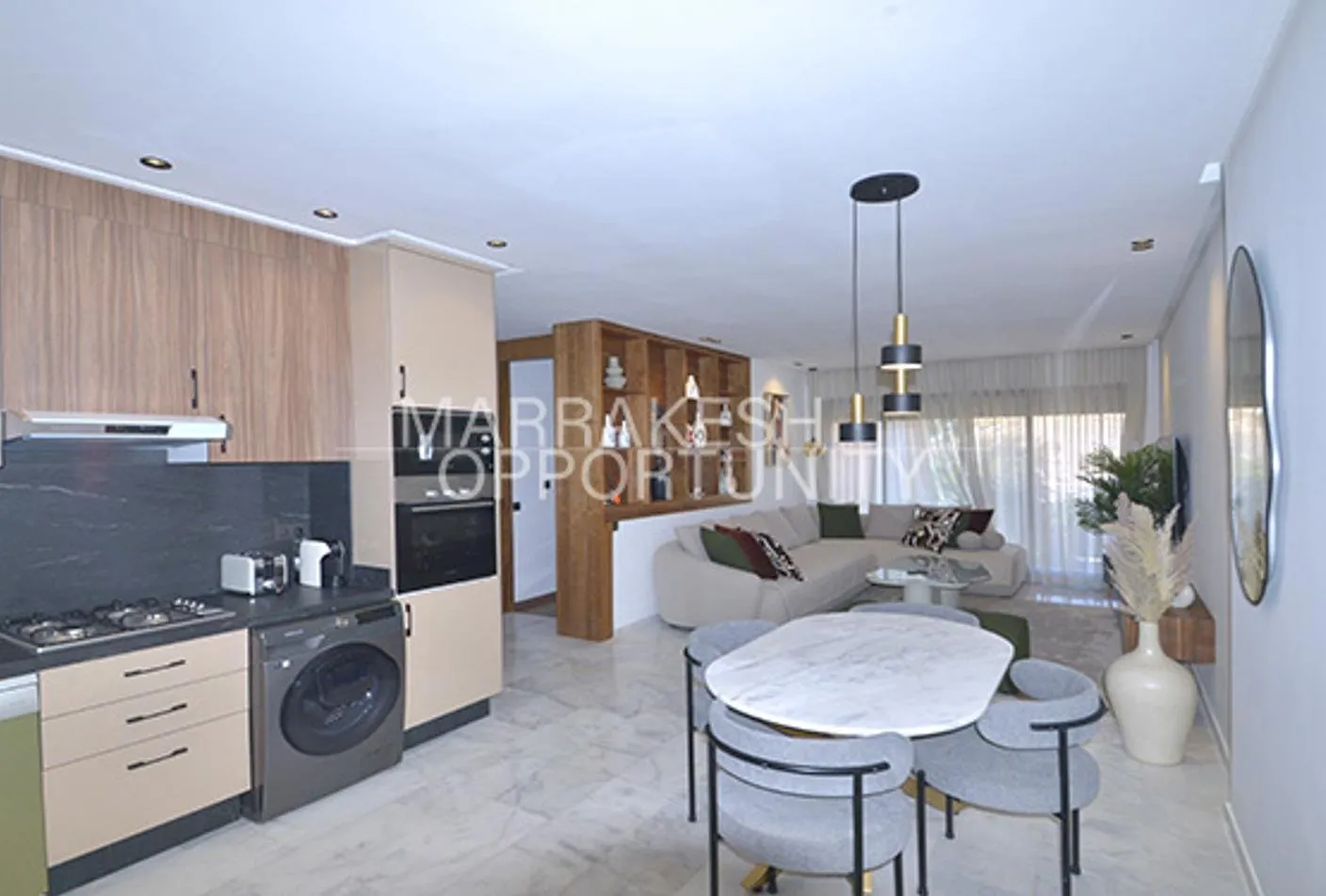 Sublime Appartement meublé moderne en location à Guéliz - مراكش