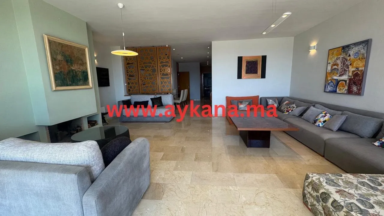Appartement de luxe meublé à louer à Salé La Marina - Vue imprenable sur le Bouregreg - سلا (4)