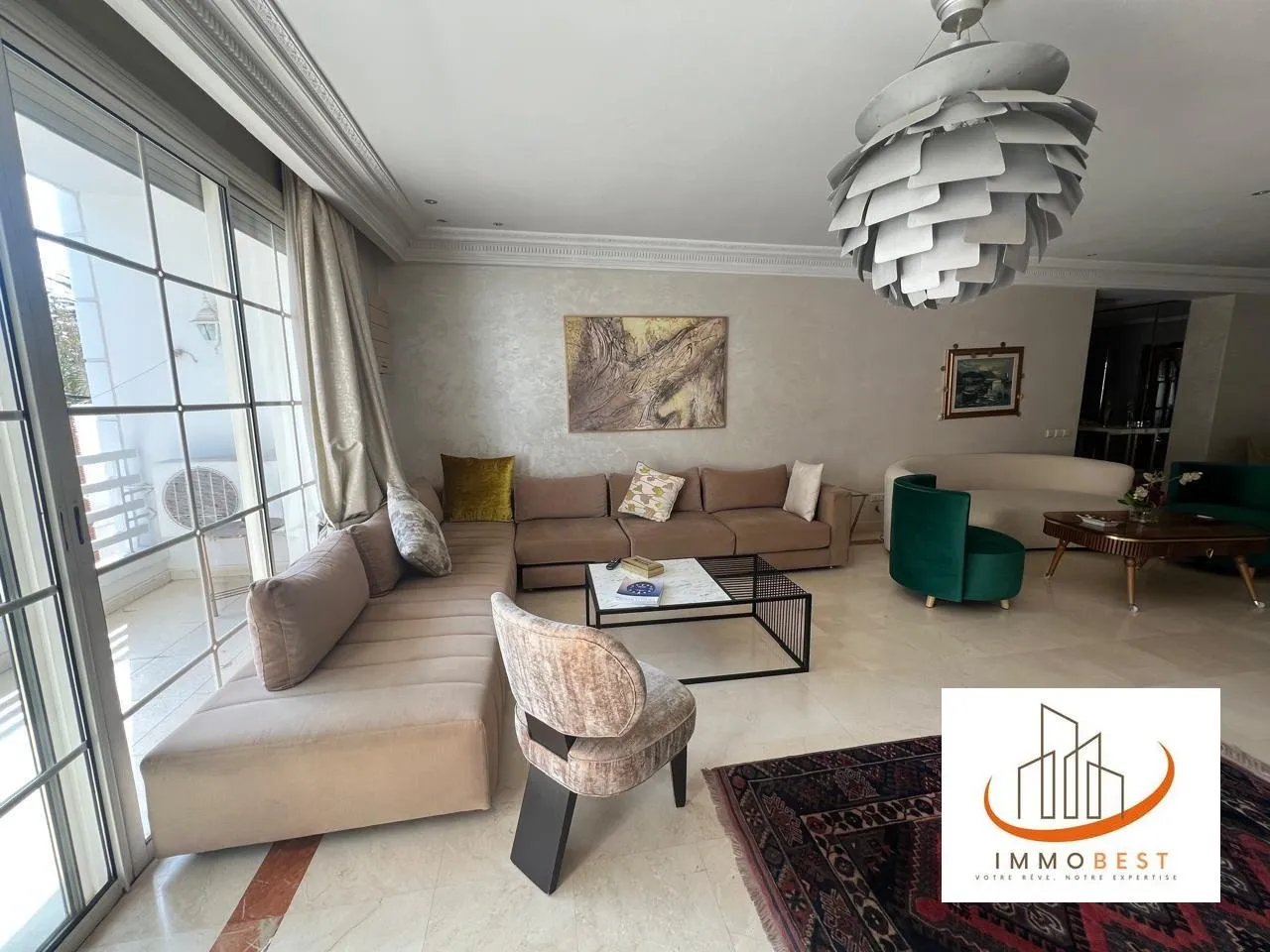 Ain diab, location d’un bel appartement meublé 3 CH - الدار البيضاء (2)