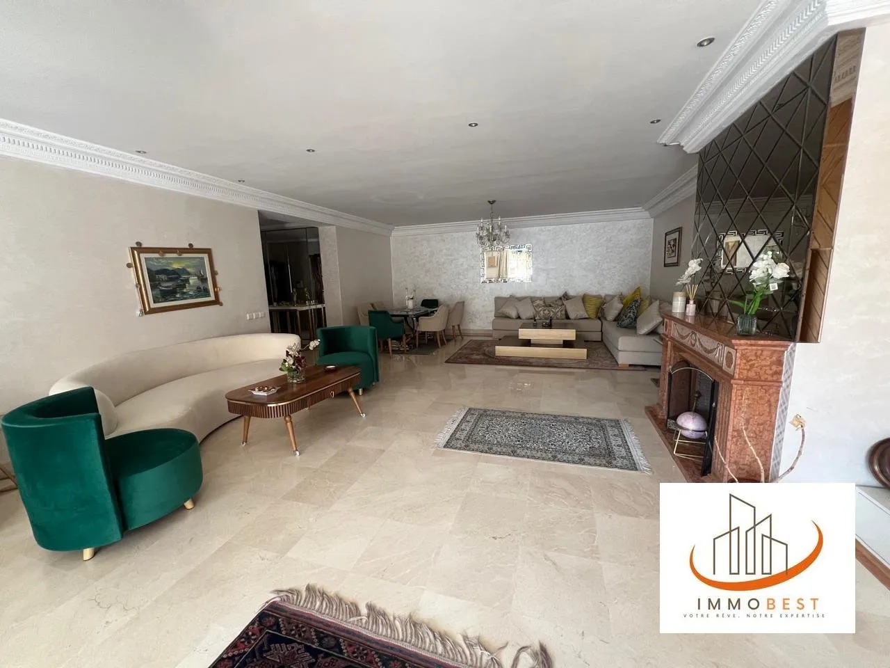 Ain diab, location d’un bel appartement meublé 3 CH - الدار البيضاء