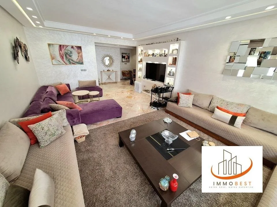 Quartier des Hôpitaux appartement traversant A LOUER MEUBLE 4 CH - الدار البيضاء