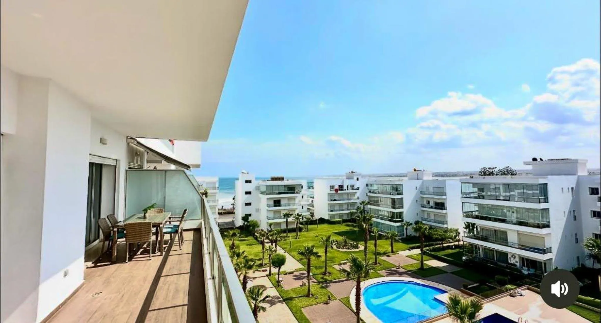 Appartement de standing meublé vue sur océan - الدار البيضاء