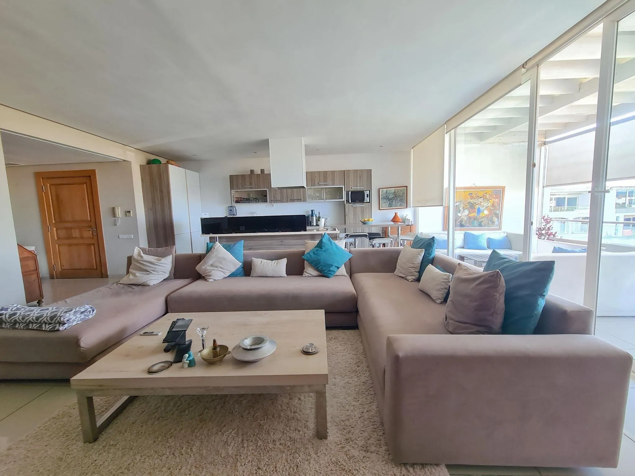 Appartement meublé en résidence vue sur l'océan. - الدار البيضاء (3)