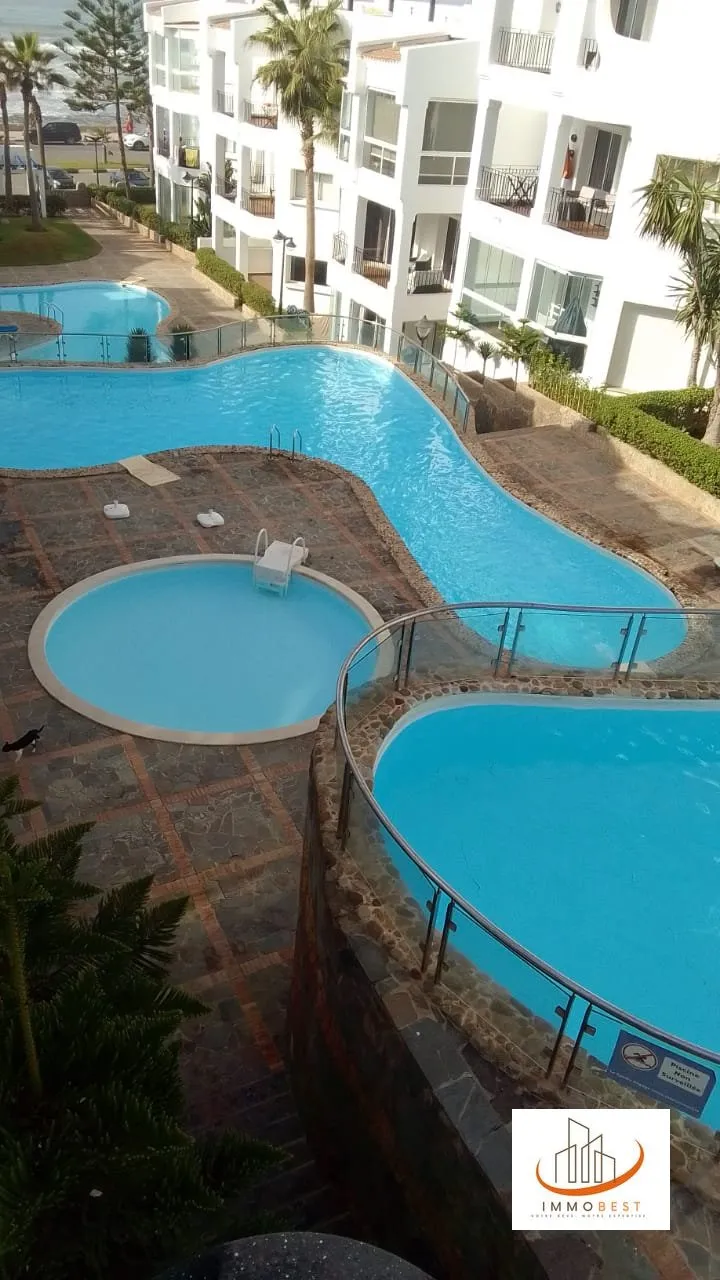 Appartement meublé en location dans Résidence front mer 2 CH - الدار البيضاء (4)