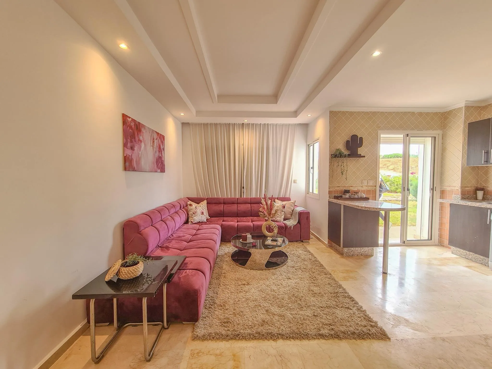 Appartement rez de jardin meublé face à l'océan - الدار البيضاء