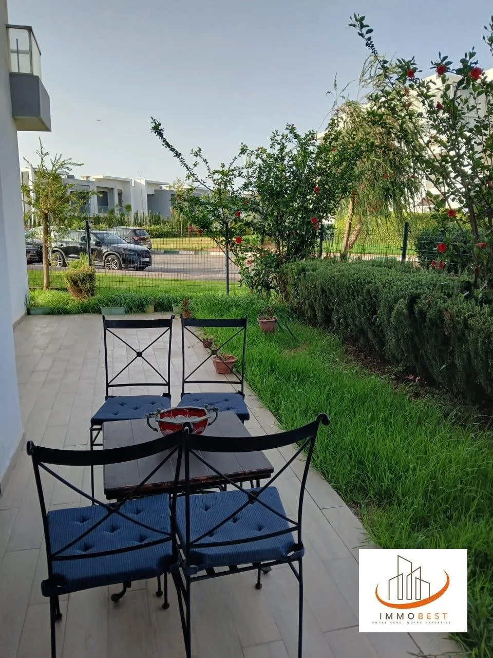Bouskoura, location appartement rez de jardin à Prestigia, MEUBLE 2 CH - بوسكورة