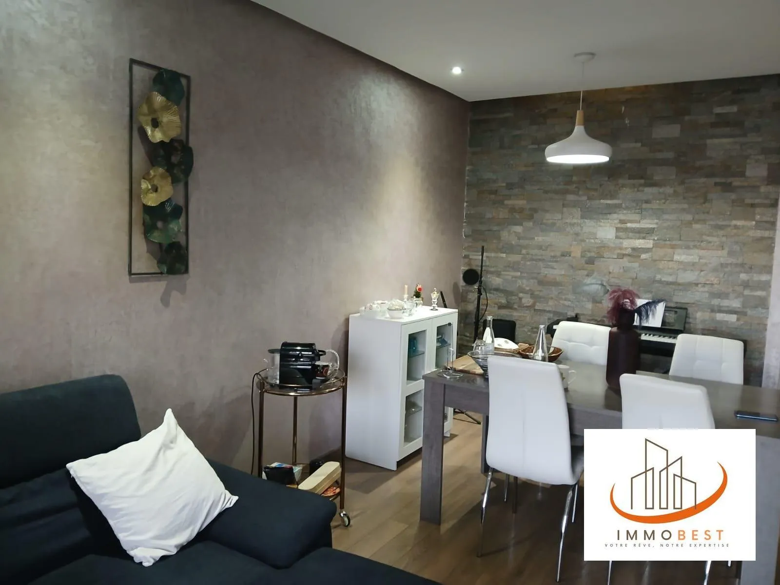 Bouskoura, location appartement rez de jardin à Prestigia, MEUBLE 2 CH - بوسكورة (3)