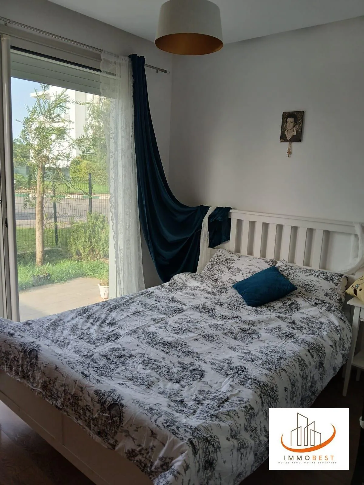 Bouskoura, location appartement rez de jardin à Prestigia, MEUBLE 2 CH - بوسكورة (2)