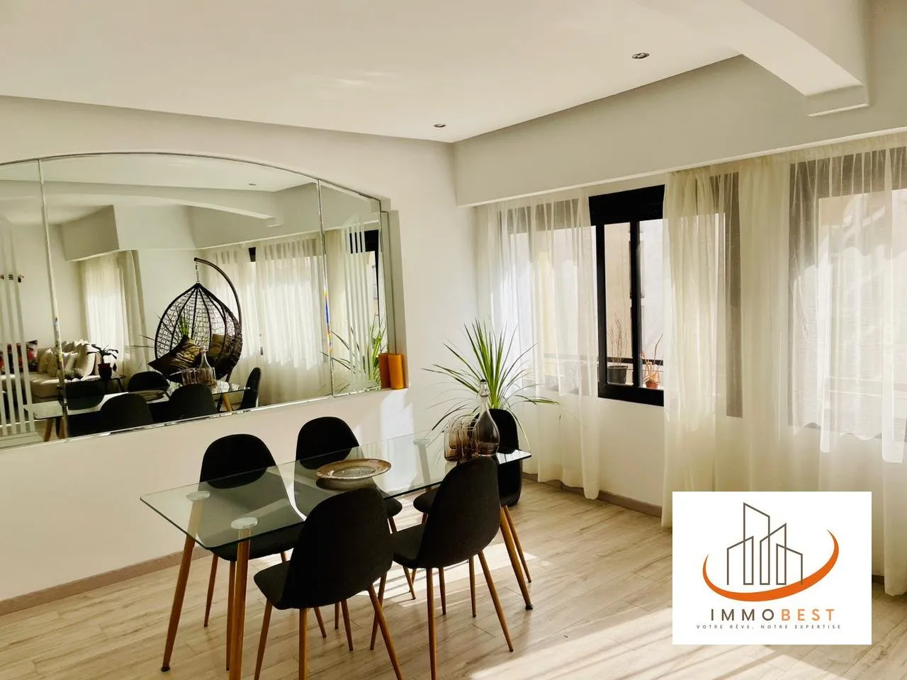 Racine, Appartement Très Haut Standing meublé en location 3 CH - الدار البيضاء (3)