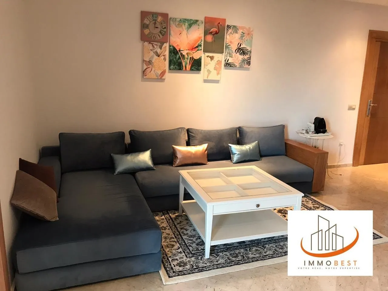 Dar bouazza, bel  Appartement meublé 2 CH - الدار البيضاء
