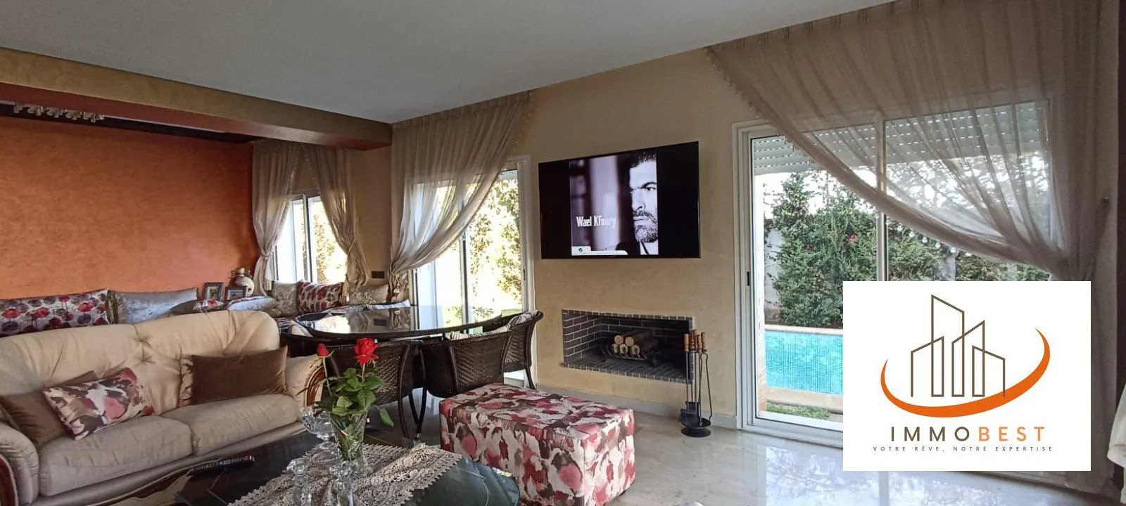 Villa meublée en location sur perles de tamaris 3 CH - الدار البيضاء