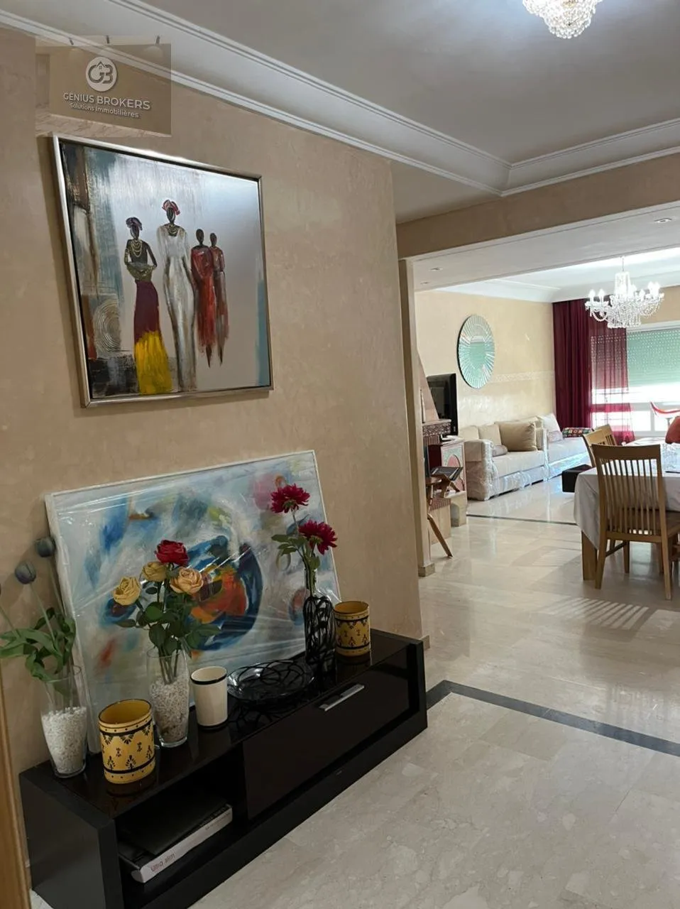 Location d’appartement meuble a racine - الدار البيضاء
