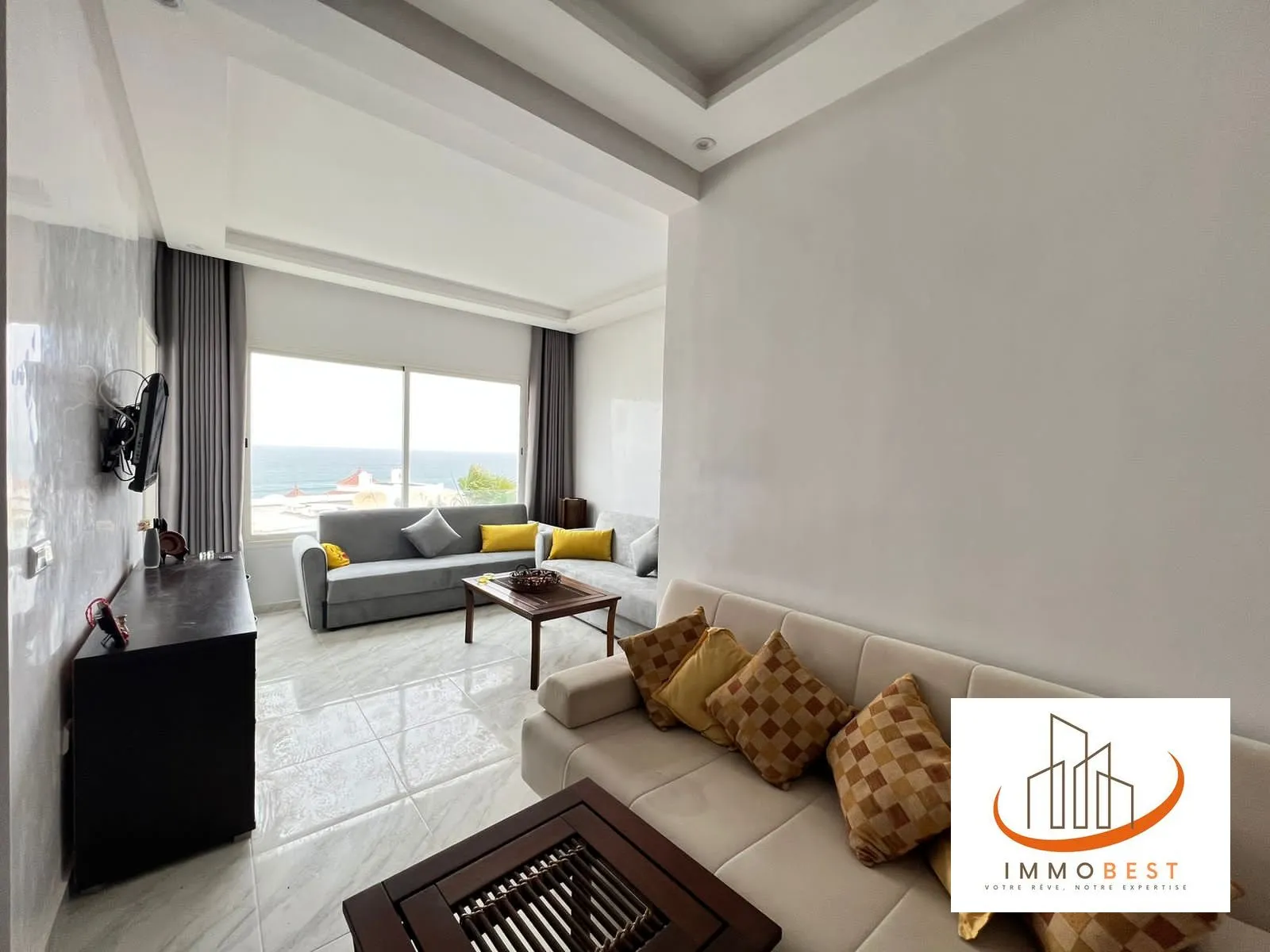 Tamaris appartement loft meublé en location vue mer 1 CH - الدار البيضاء