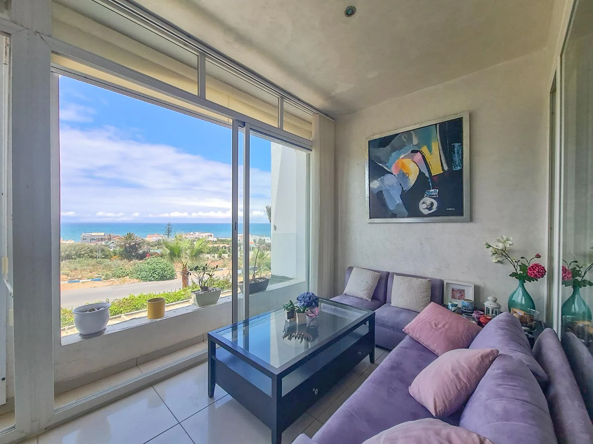 Appartement 2 chambres meublé, vue sur l'océan. - الدار البيضاء