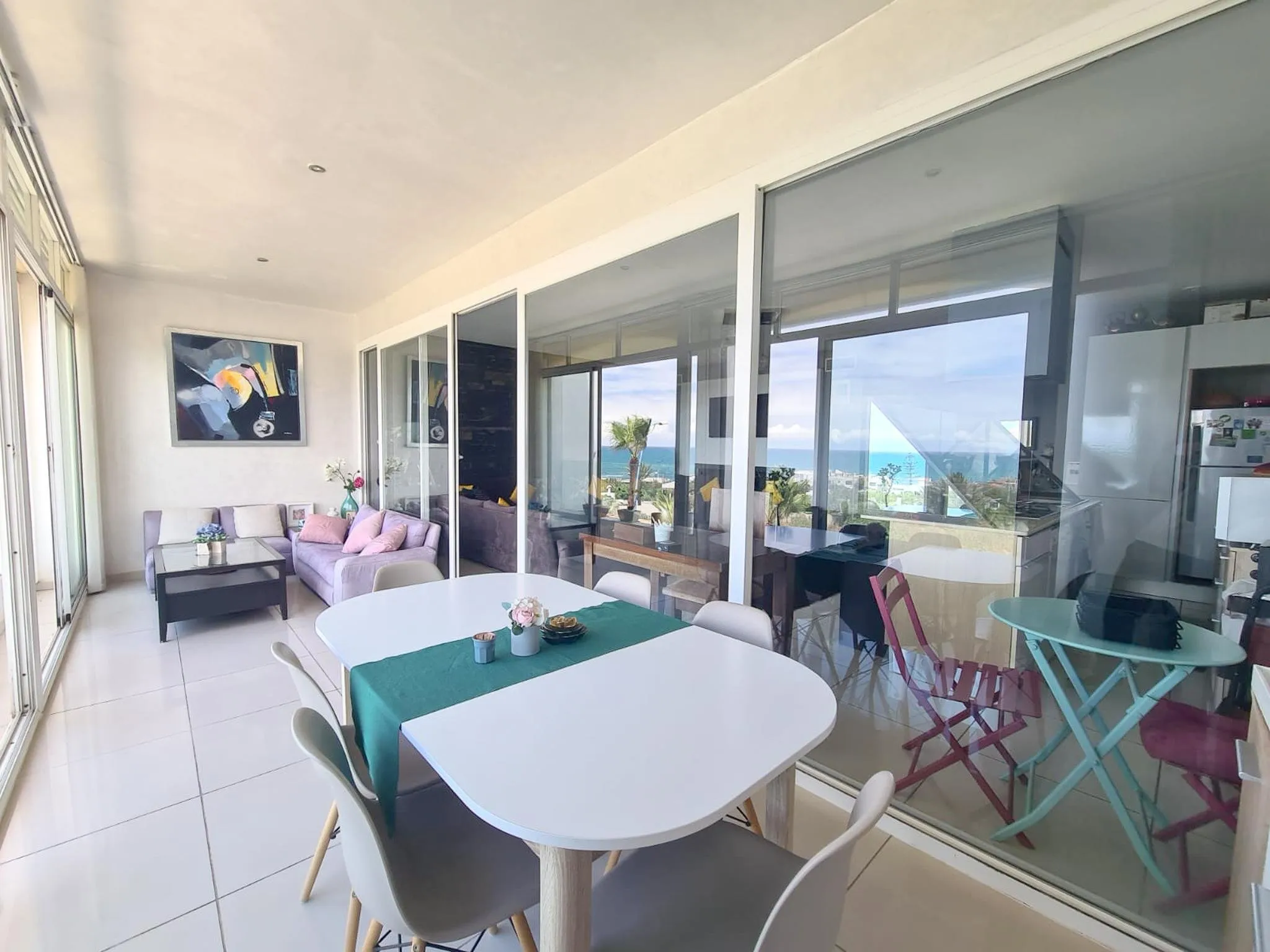 Appartement 2 chambres meublé, vue sur l'océan. - الدار البيضاء (2)