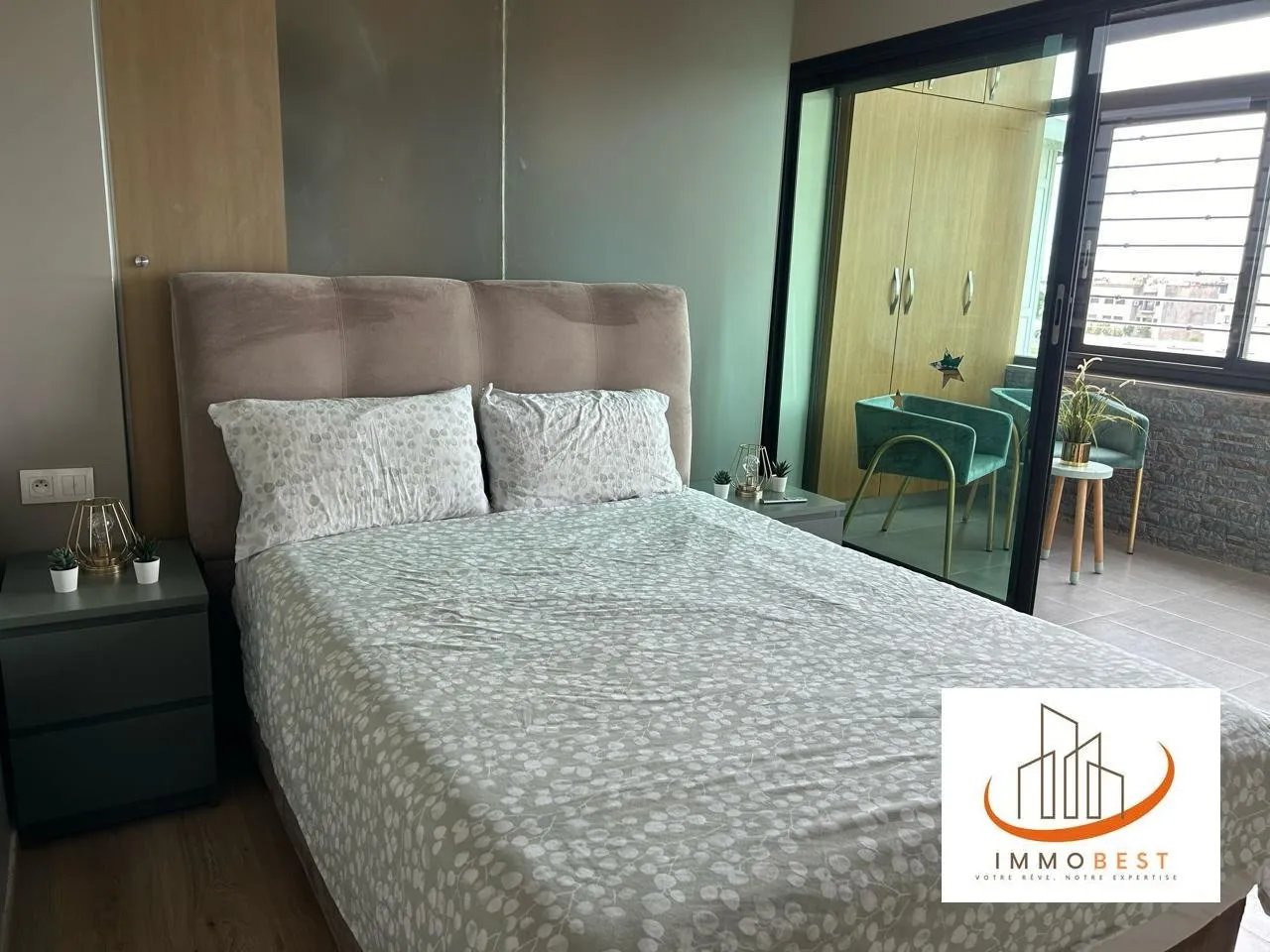 Quartier des hôpitaux, Appartement meublé en  avec TERRASSE 2 CH - الدار البيضاء (3)