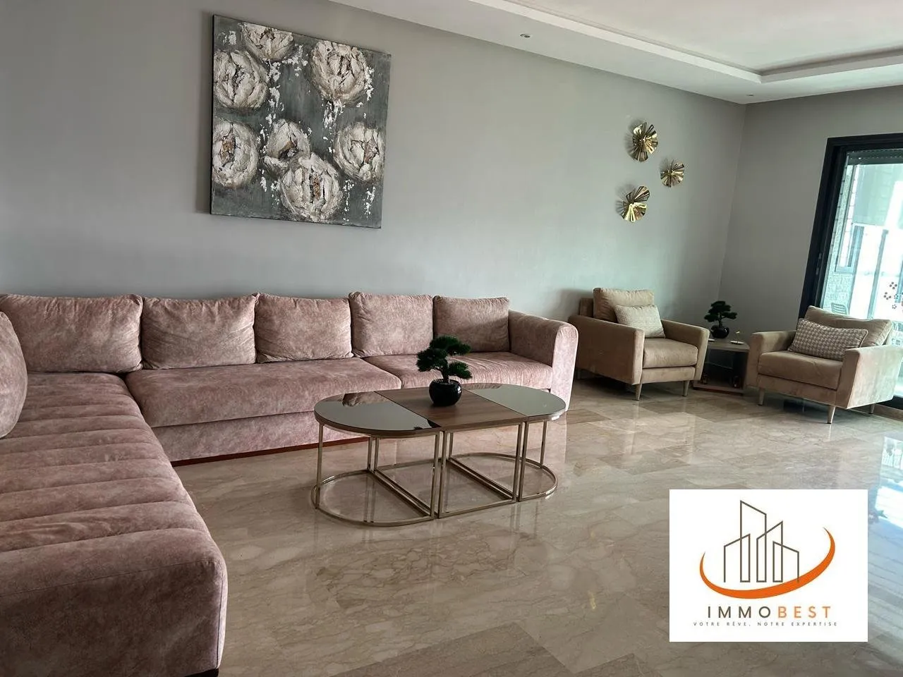 Quartier des hôpitaux, Appartement meublé en  avec TERRASSE 2 CH - الدار البيضاء