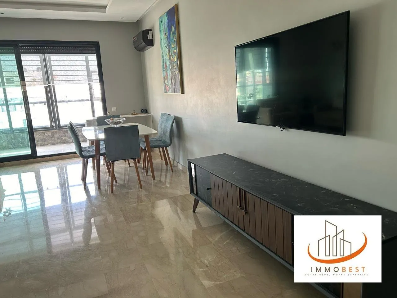 Quartier des hôpitaux, Appartement meublé en  avec TERRASSE 2 CH - الدار البيضاء (2)