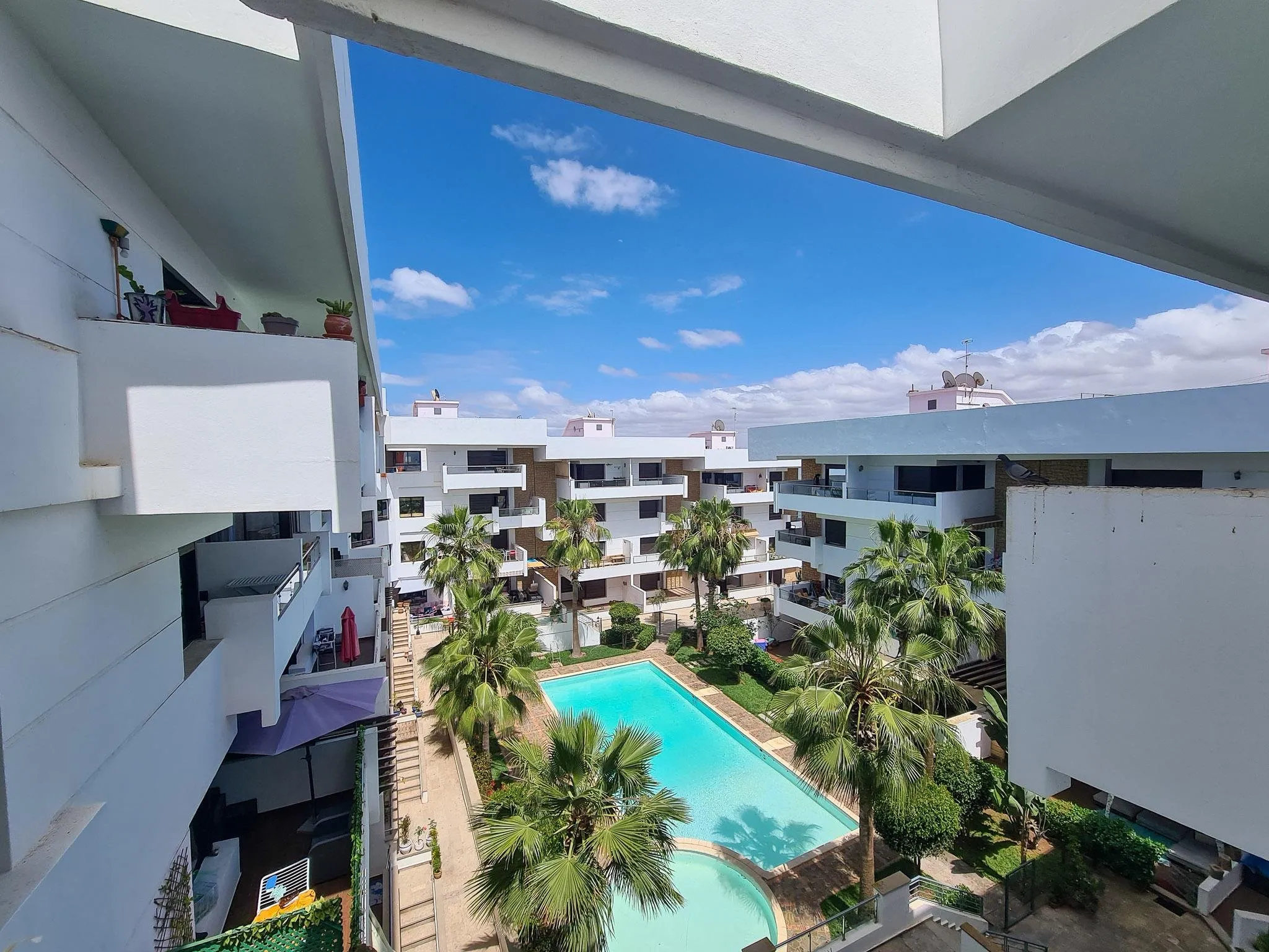 Appartement 2 chambres meublé vue mer en résidence - الدار البيضاء (2)