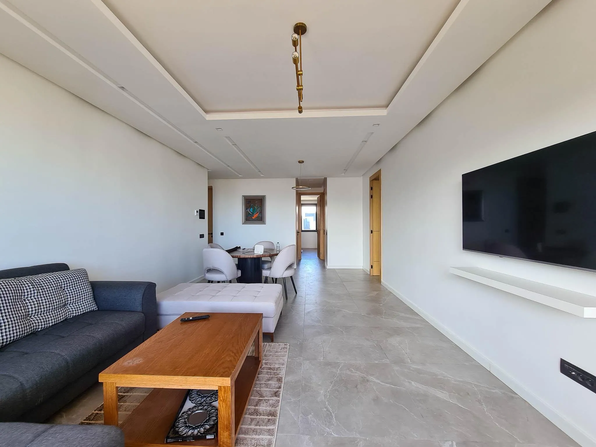 Appartements 2 chambres meublé  Vert marine - الدار البيضاء (2)