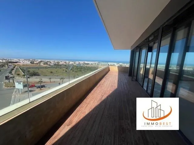 Ain Diab, location d’un bel appartement avec vue imprenable sur mer, une belle terrasse 3 CH - الدار البيضاء