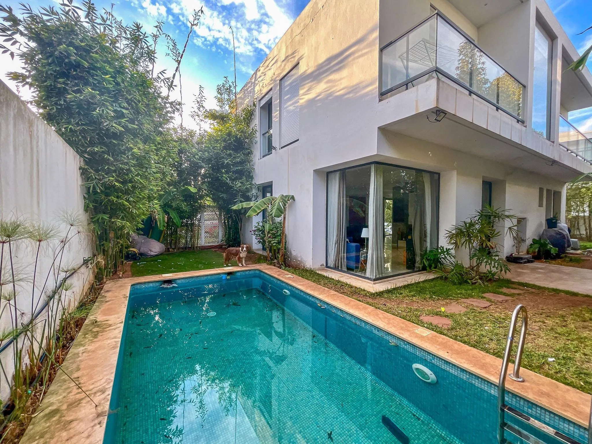 Villa 3 chambres jardin et piscine en résidence - الدار البيضاء (2)