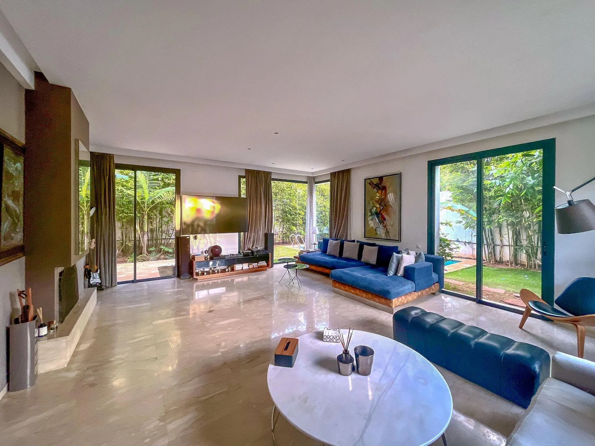 Villa 3 chambres jardin et piscine en résidence - الدار البيضاء