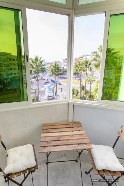 Bourgogne: meublé 65m² 2 chambres balcon. - الدار البيضاء