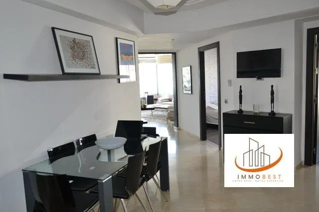 Racine, bel appartement meublé en location,2CH - الدار البيضاء (2)